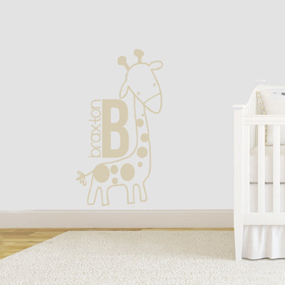 Adhésif décoratif girafe personnalisé
