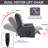 Gray Cat-Proof Leather Dual Motor Power Lift Recliner - Remote, Heating, Massage, Heavy-Duty-503129500