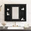 Armoire Ã  pharmacie de 35 pi x 27,5 pi, armoire de rangement murale pour salle de bain, armoire murale moderne pour salle de bain avec miroir, armoire Ã  miroir avec 6 tablettes ouvertes (meuble-lavabo non inclus)
