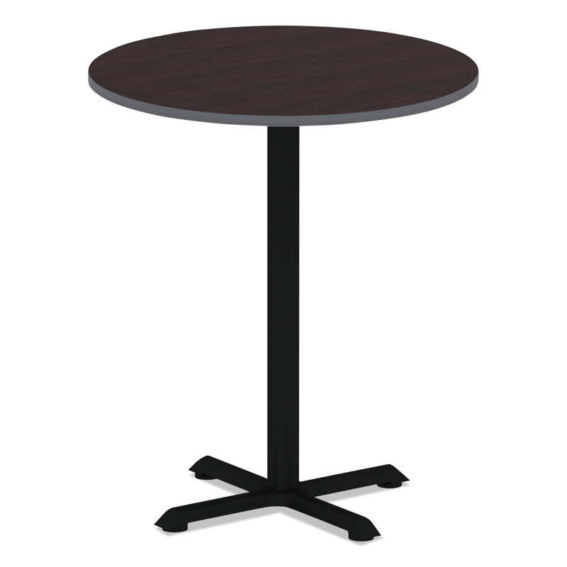 Espresso and Walnut Reversible Round Laminate Table Top
