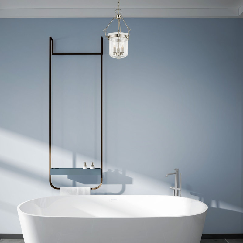 Noank 3 - Light Single Pendant, Polished Nickel, Clear