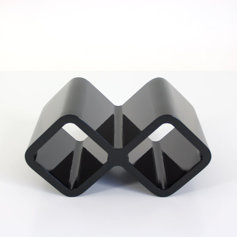 2 Piece Cube Shelf, Black