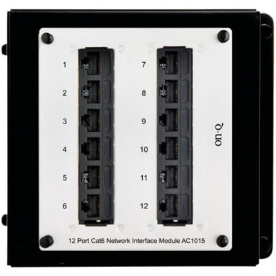 Module d'interface réseau Cat 6 à 12 ports Legrand