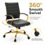 Fauteuil de bureau pivotant en cuir Naudain-53751976-132200685