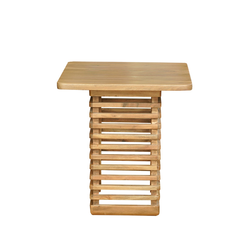 Ivin Transitional Solid Square Side Table