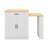 Extendable Island Console With Drawers, Double-Door Cabinet, And Open Shelving