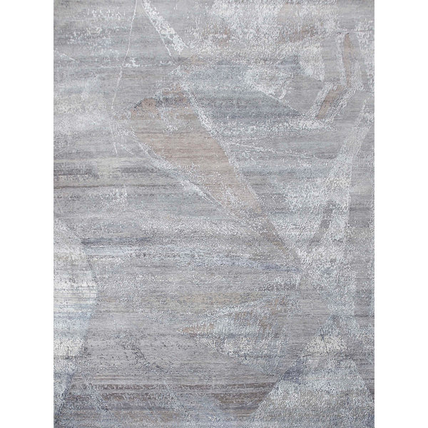 Bokara Rug Co., Inc. High-Quality Hand-Knotted Gray Area Rug | Wayfair