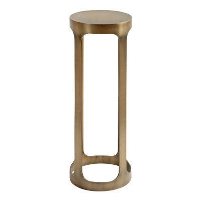 Round Metal Drink Table