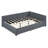 Full Size Upholstered Daybed with 2 Storage Drawers, Linen Sofa Bed Frame, No Box Spring Needed (Gray)-118661122