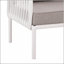 Ensemble de conversation pour patio 3 pièces, mobilier d'extérieur moderne avec table basse carrée et coussins épais et imperméables pour sièges profonds