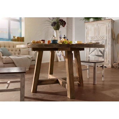 Bassano Teak Solid Wood Dining Table
