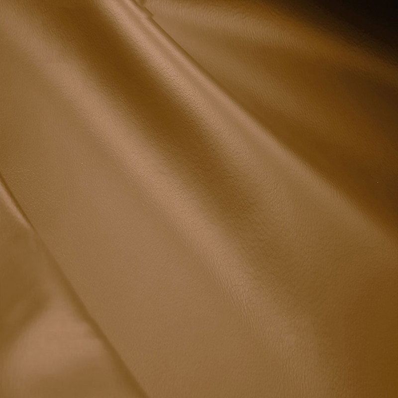 Causeuse coussin orange en cuir véritable, H 33,86 po x l 82,68 po x P 36,2 po