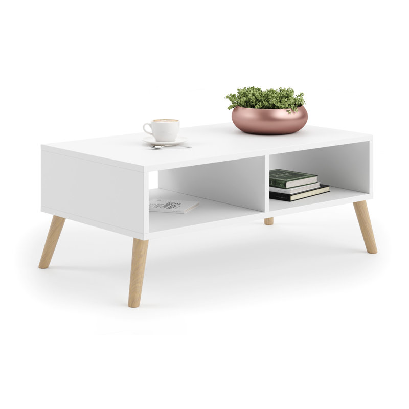 Monahan Four Leg Coffee Table, White