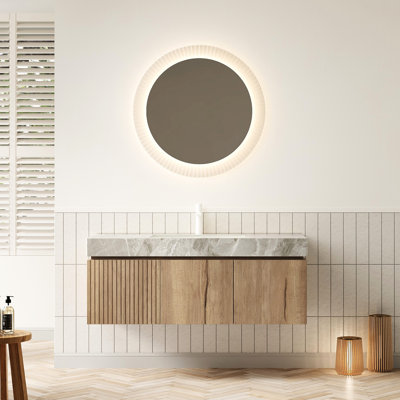 Single Bathroom Vanity with @Solid + Manufactured Top