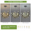 Zoec 3 - Light Dimmable Glass Globe Chandelier