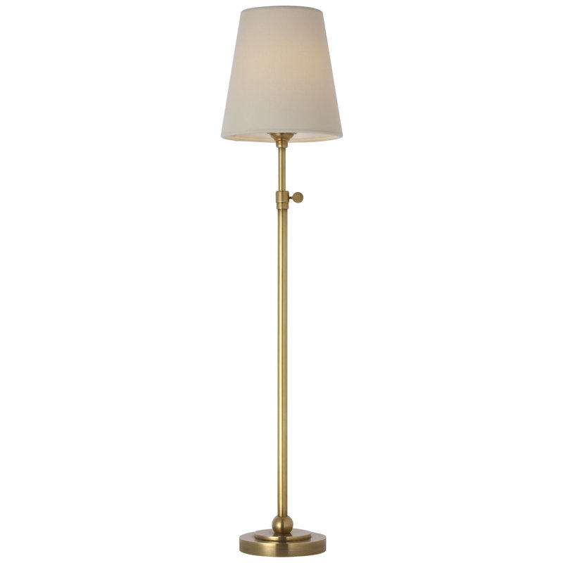 Thomas O'Brien Bryant 27" Adjustable Cordless Table Lamp with Linen Shade, Gold