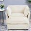 Fauteuil d'appoint spacieux en chenille avec repose-pieds, siège moderne