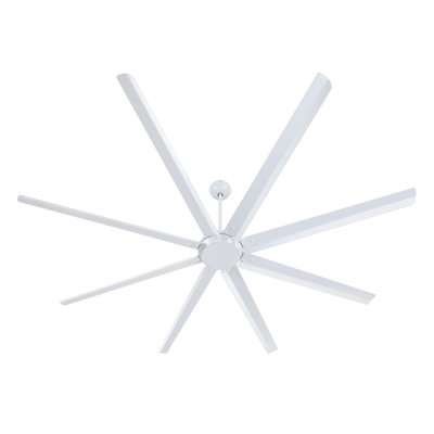 100" McClellandville Industrial Ceiling Fan with Aluminum Blades and Remote Control