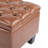 Ottoman Bench With Storage,PU Surface, Rubber Wood Legs, 300 Lbs Capacity（ONLY OTTOMAN)