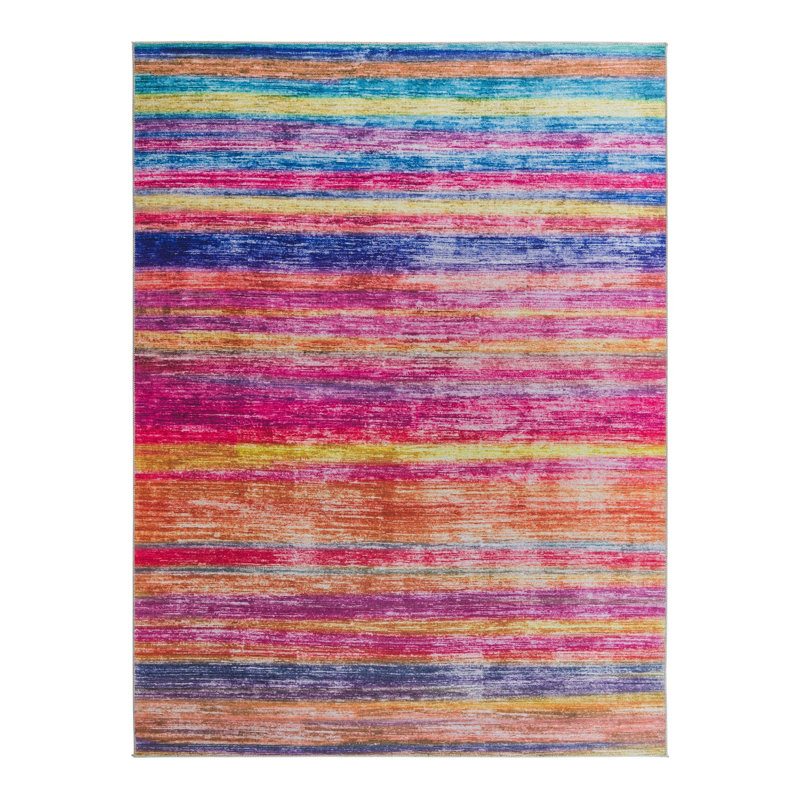 Tapis Kampton multicolore, Rectangle 7 pi 7 po x 10 pi 6 po