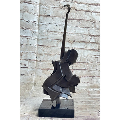 Anahit Salvador Dali Abstract Surrealism Modern Art Guitar Bronze Sculpture Statue