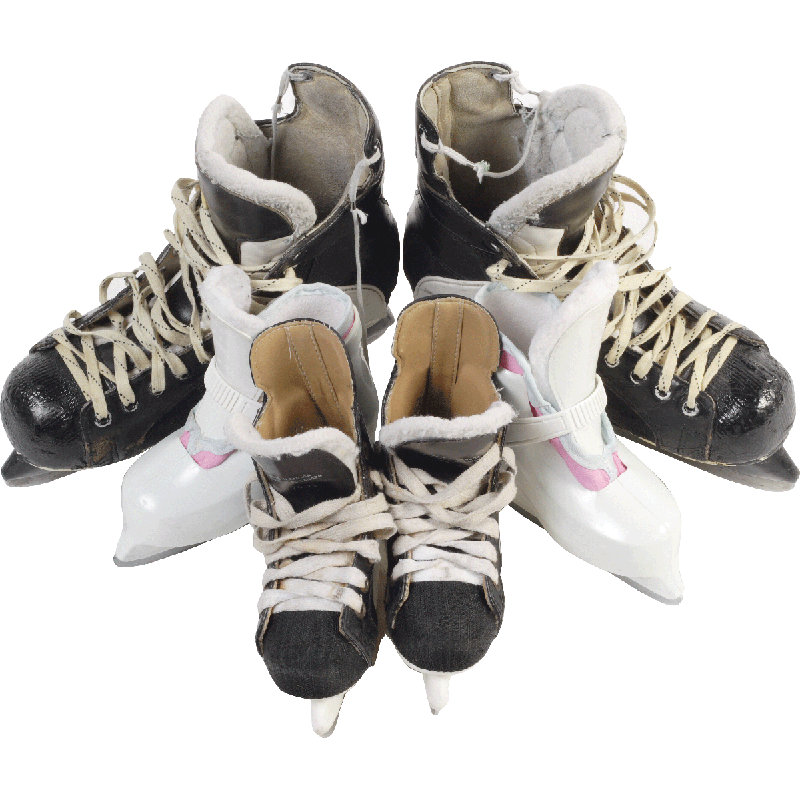 Adhésif décoratif patins, H 40,5 po x l 48 po