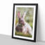 Rabbit in a Green Field in Abstract - Picture Frame Graphic Art Print-55765158-55765157