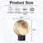 Smoky Grey Hand-blown Art Glass Globe Table Lamp Cordless Rechargeable Decorative Bedside Lamp With Dimmable Led-1188985813