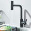 Robinet d'évier de cuisine noir mat