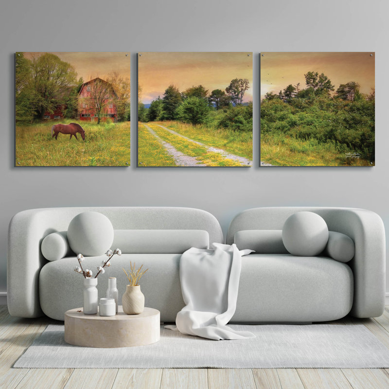«Good Grazing» par Lori Deiter, H 36 po x l 108 po