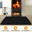 Tapis de foyer antidérapant ignifuge, protège-foyer protège le plancher de bois franc et le tapis des étincelles et des braises