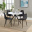 Aspen 5-Piece Casual Dining Set - Spacious Round Table & 4 Curved Plastic Chairs-105509825-124157415