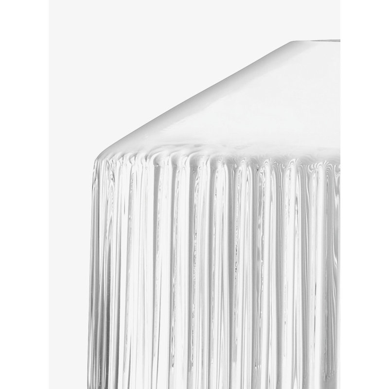 Rotunda Handmade Glass Table Vase, Clear