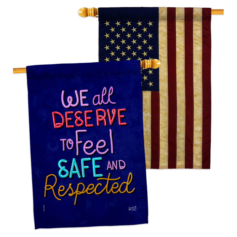 Drapeau de maison à 2 côtés en polyester / mélange de polyester 40 x 28 po