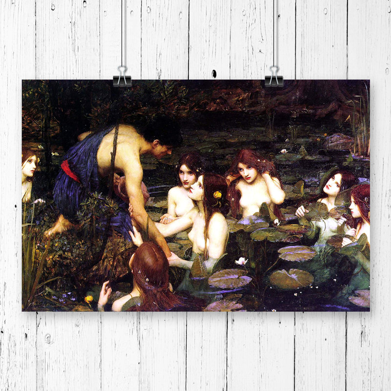 John William Waterhouse - No Frame Painting, 29.7 x 42cm
