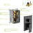 Dual Shower Head - 12 Inch Square, Matte Black, Arm Head, Square Shape, Wall Fixed-121245164