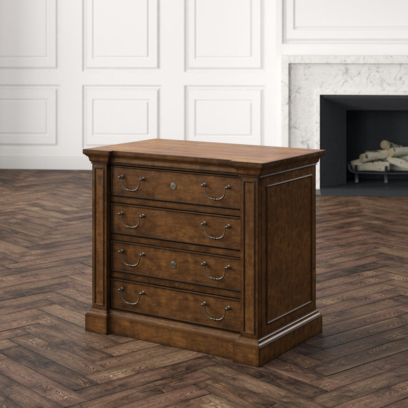 Charlotte Two Drawer Lateral File, Brown