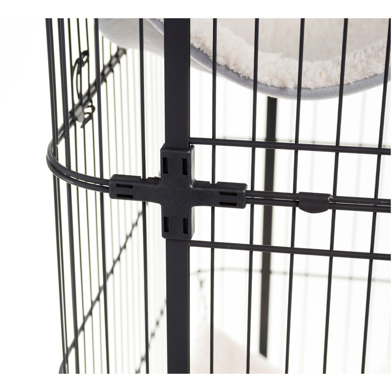 Cage à chat avec hamacs Elmo, H 44,875 po x l 25,25 po x L 43,25 po