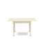 5 Piece Dining Set Includes a Rectangle Dining Room Table with Dropleaf and 4 Wood Seat Chairs, Linen White-122623693