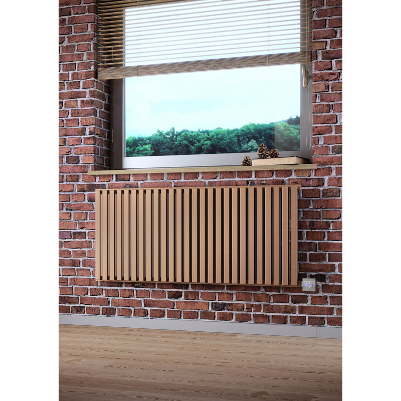 Nemo Electric Radiator, 53cm H x 118.5cm W, Copper