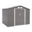 Rowlinson Trentvale 8x6 Metal Apex Shed with Foundation Kit & Assembly-109248329