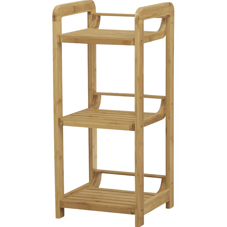 Larock Freestanding Bamboo Shower Caddy