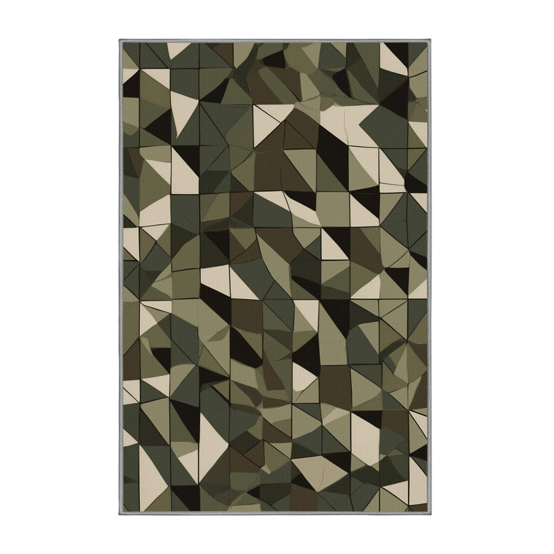 Tapis quadrillé Grid, Rectangulaire 8 pi x 10 pi