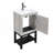 20" Small Bathroom Vanity With Sink & Hot And Cold Faucet-144383318