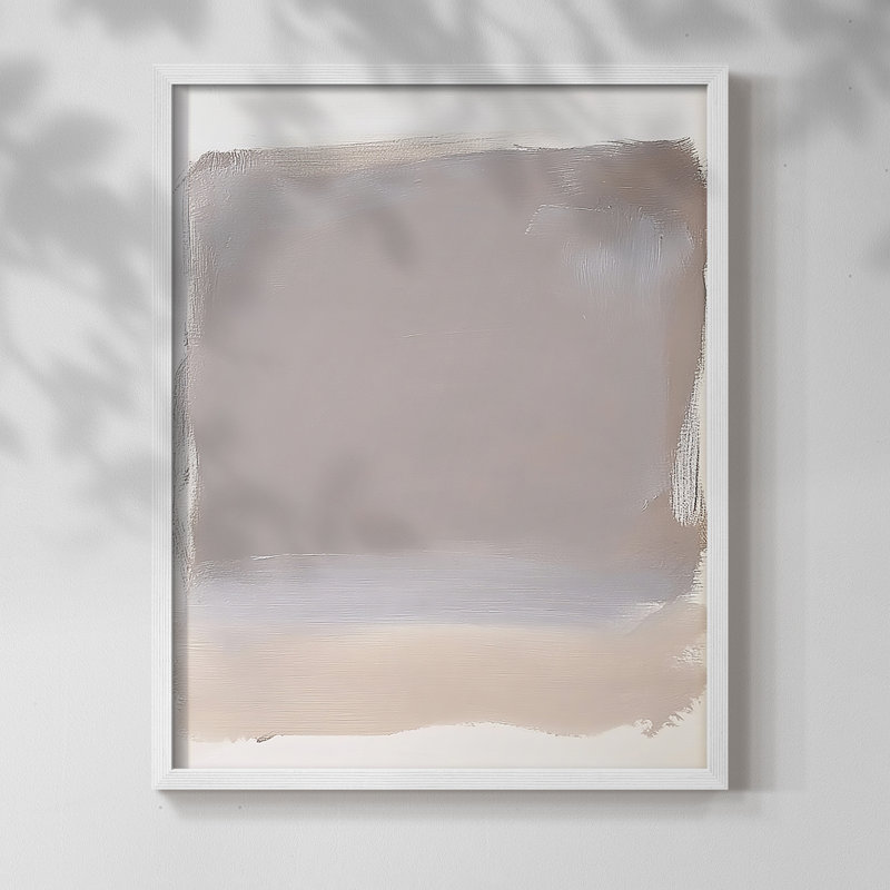 "ABSTRACT Series DCCLXIV" par J Paul, Blanc / Blanc, H 15 po x l 12 po