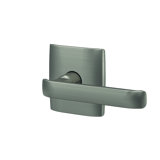 Custom Clybourn Lever with Dalton Rose Passage And Privacy Lock