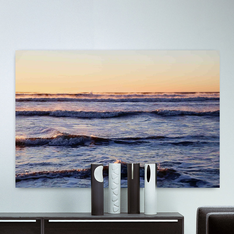 Winter Ocean by Sylvia Cook - No Frame Print on Canvas, 76cm H x 114cm W 