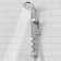 Saturn 8-in Rain Showerhead Shower System with 3-Body Jets and Multi-function Handshower Chrome