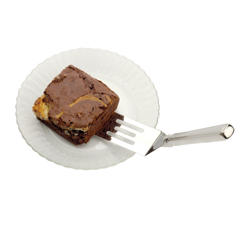 Stainless Steel Brownie Spatula with Slotted Blade