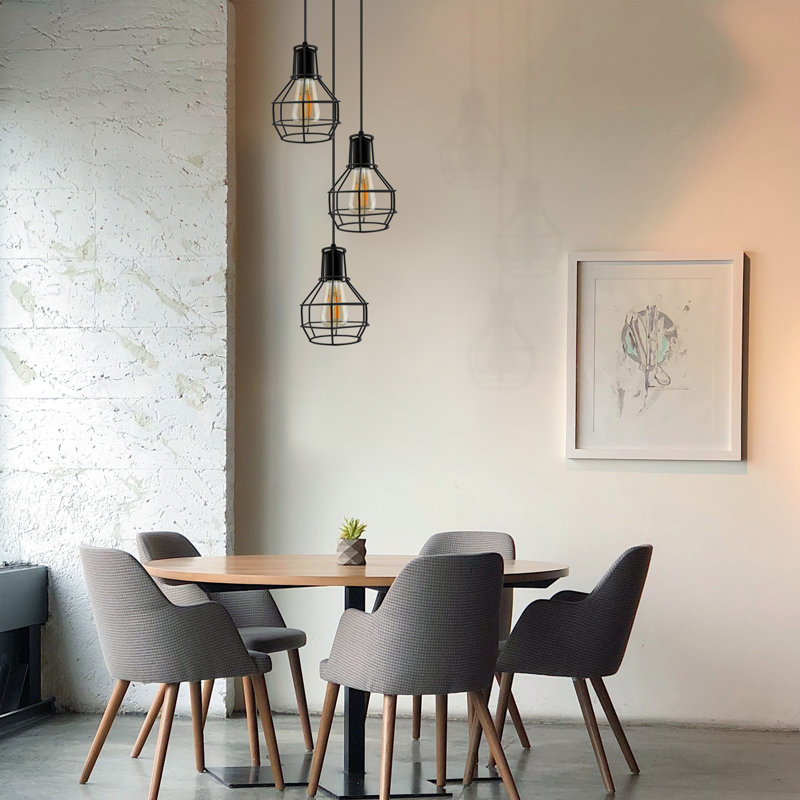 Thiam - Light Black Pendant, No